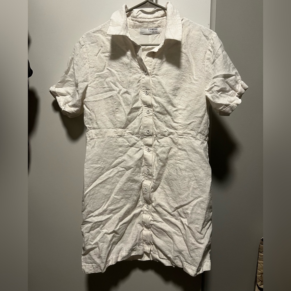 White Linen Dress